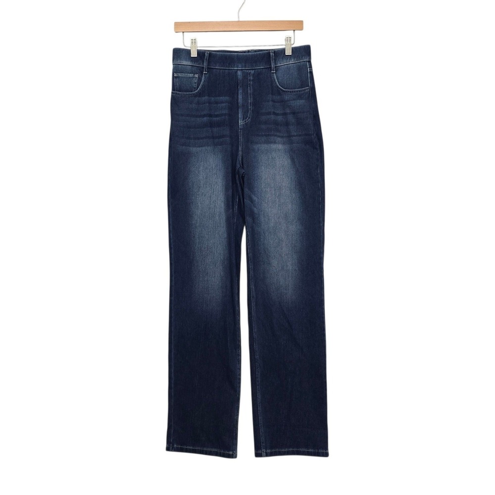 Halara Flex Denim High Waisted Straight Leg Pants Dark Wash Tall Size Large NWT